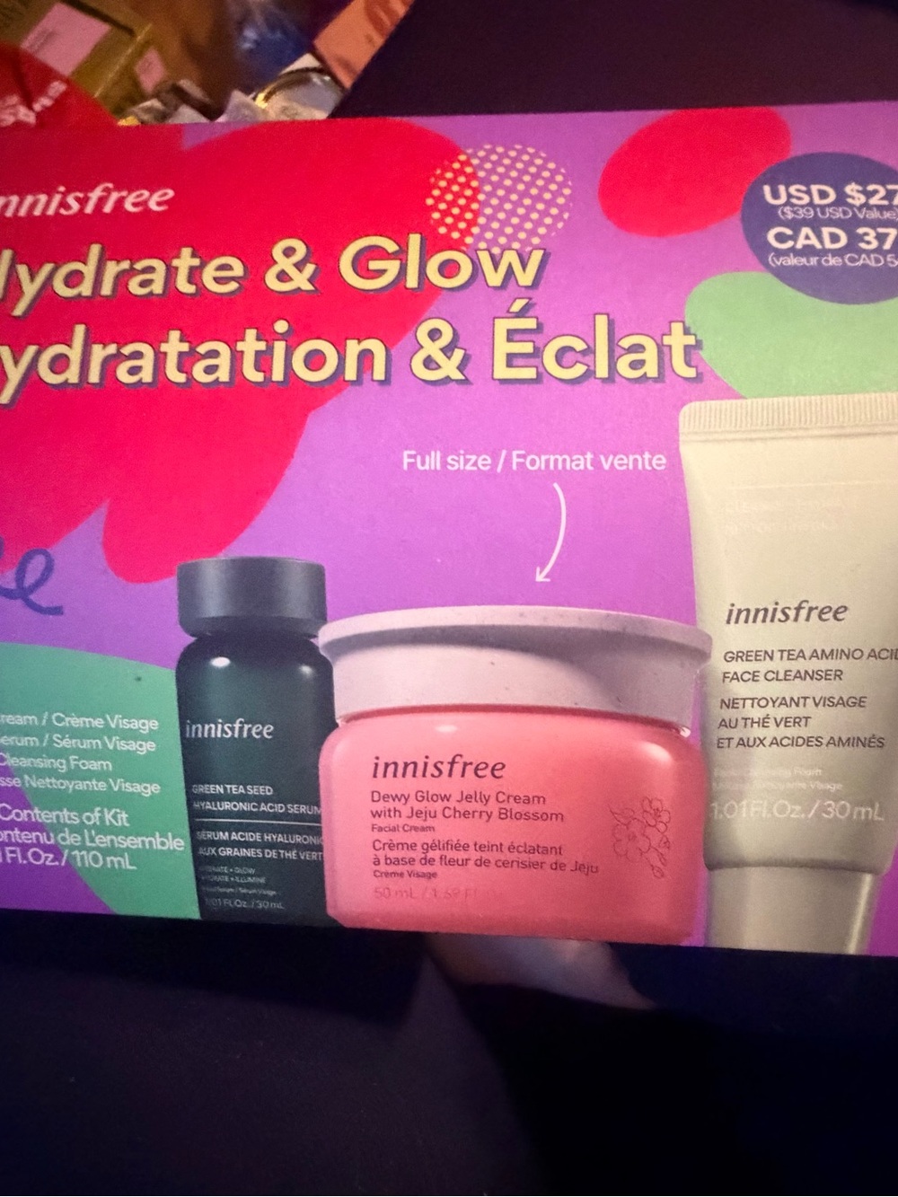 Innisfree Dewy Glow Jelly Cream – Pink